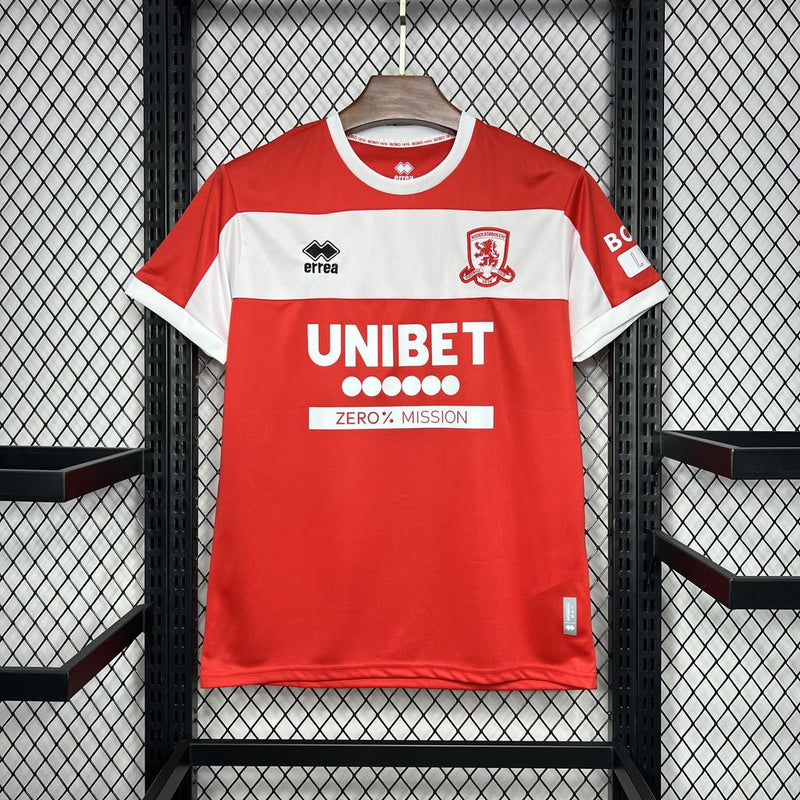 Camisa Middlesbrough I 24/25 Errea - Vermelho