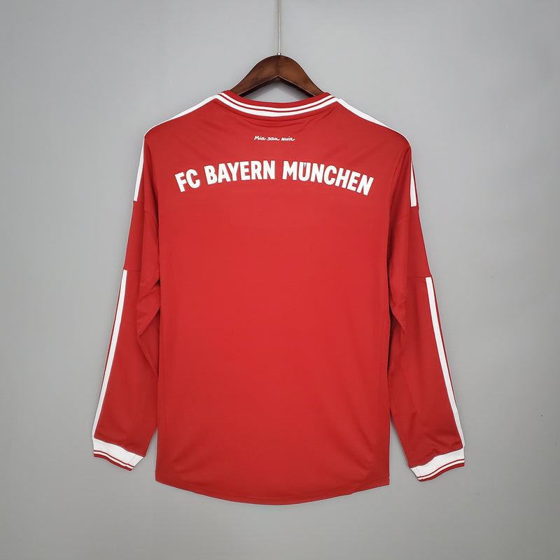 Camisa Manga Longa Bayern de Munique Champions League 2013/14 Adidas - Vermelha