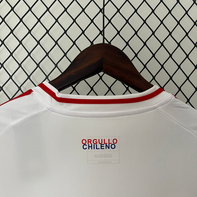 Camisa Chile 2024/25 Away - Branca - Adidas