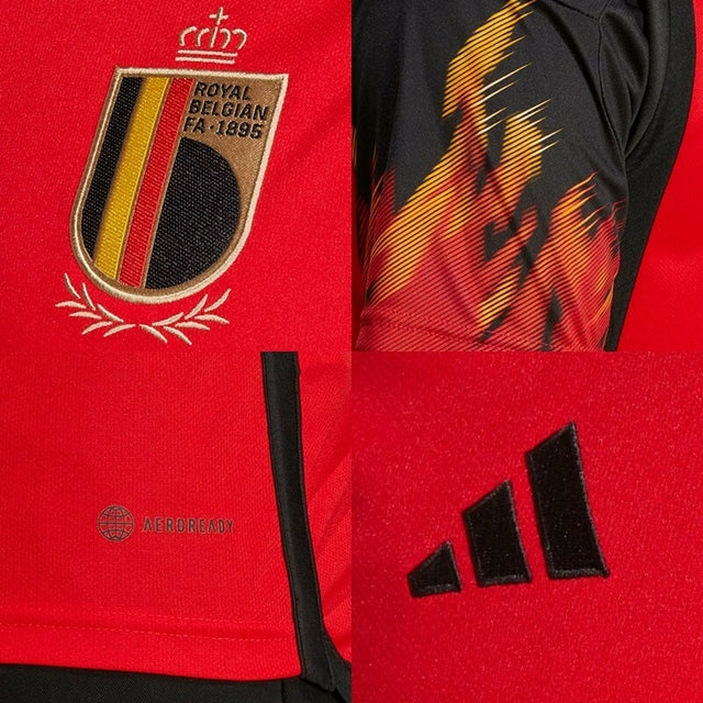 Camisa Seleção Bélgica I 2022 Adidas - Vermelho