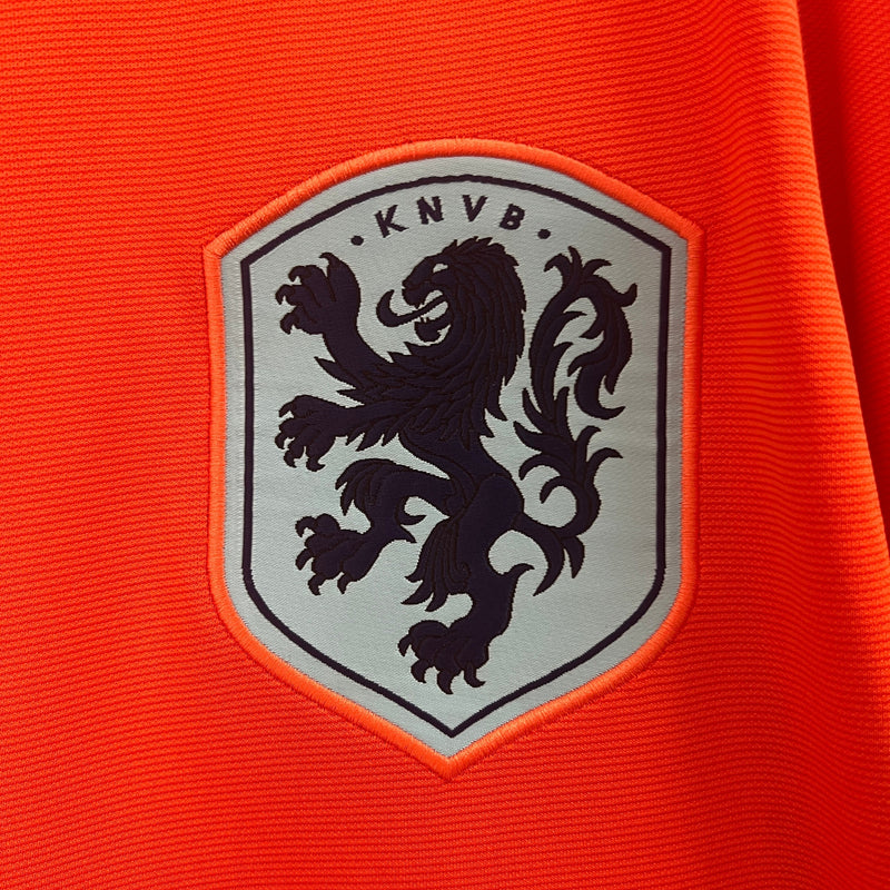 Camisa Holanda 2024/25 Home - Laranja - Nike